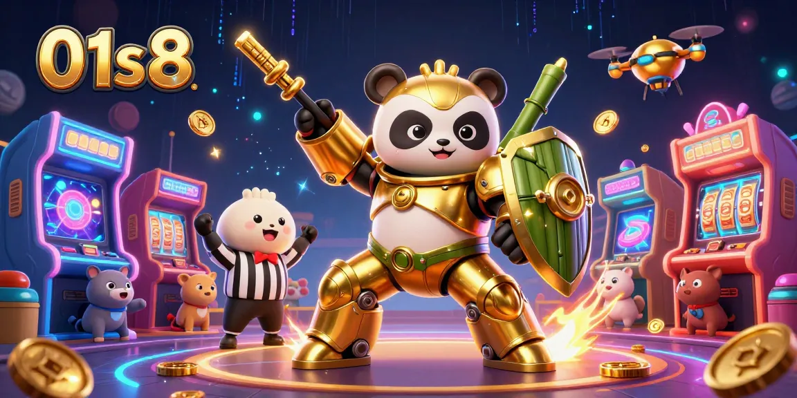 Experience 01s8 excitement with animated casino gaming featuring colorful slots and dynamic characters.