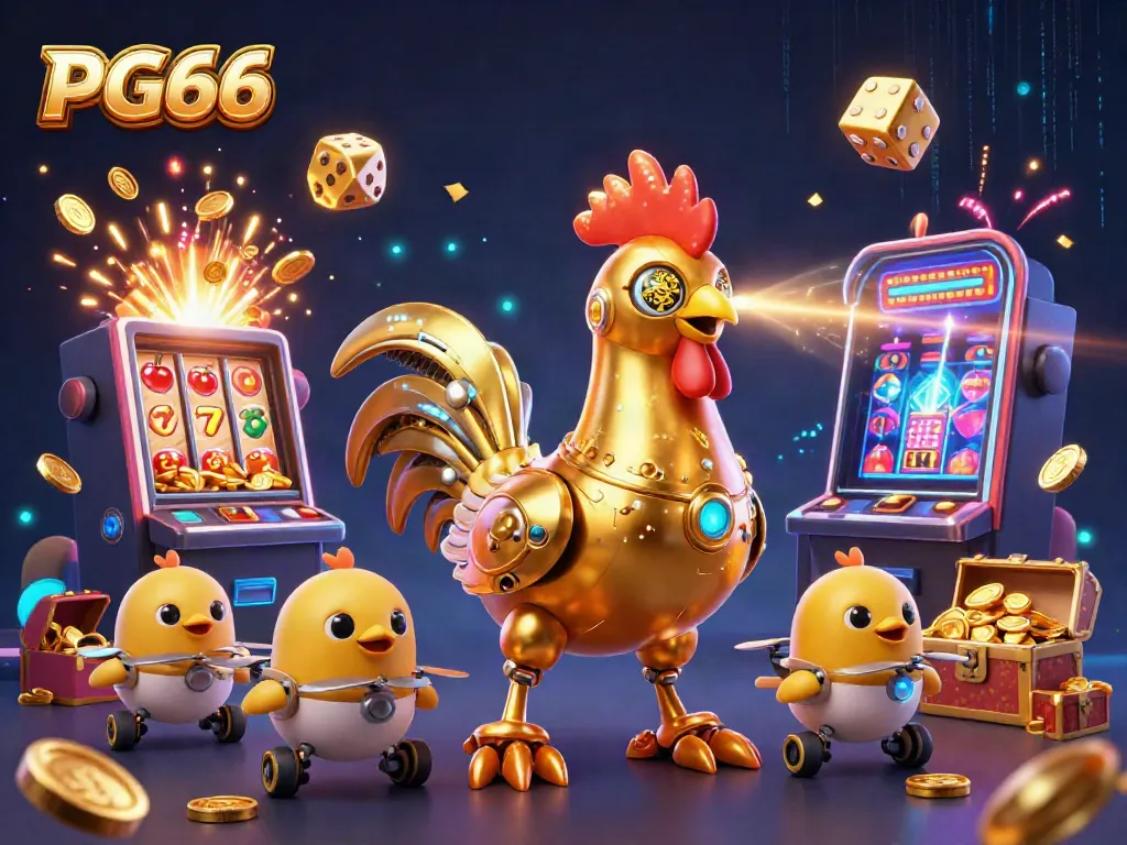Engage with PG66's thrilling jackpot explosion featuring vibrant characters and dynamic casino elements.
