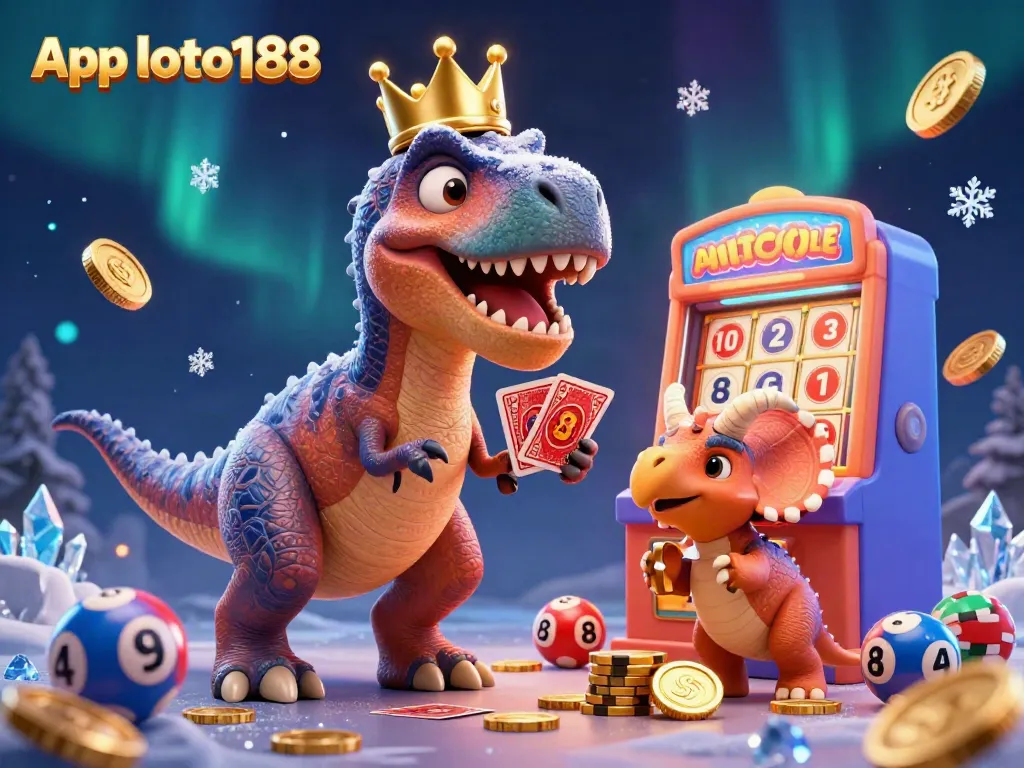 Engaging scene showcasing App loto188 with characters and lottery elements, emphasizing gaming excitement.