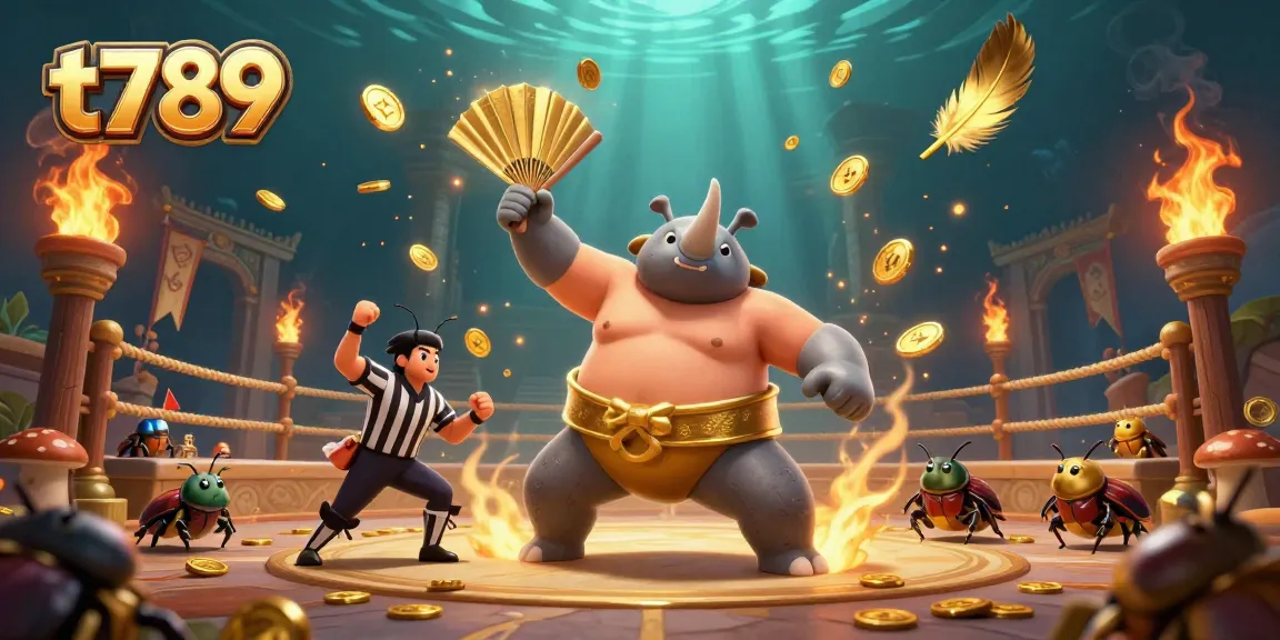 Experience the thrilling action of t789's exciting battles in a dynamic sumo wrestling arena.